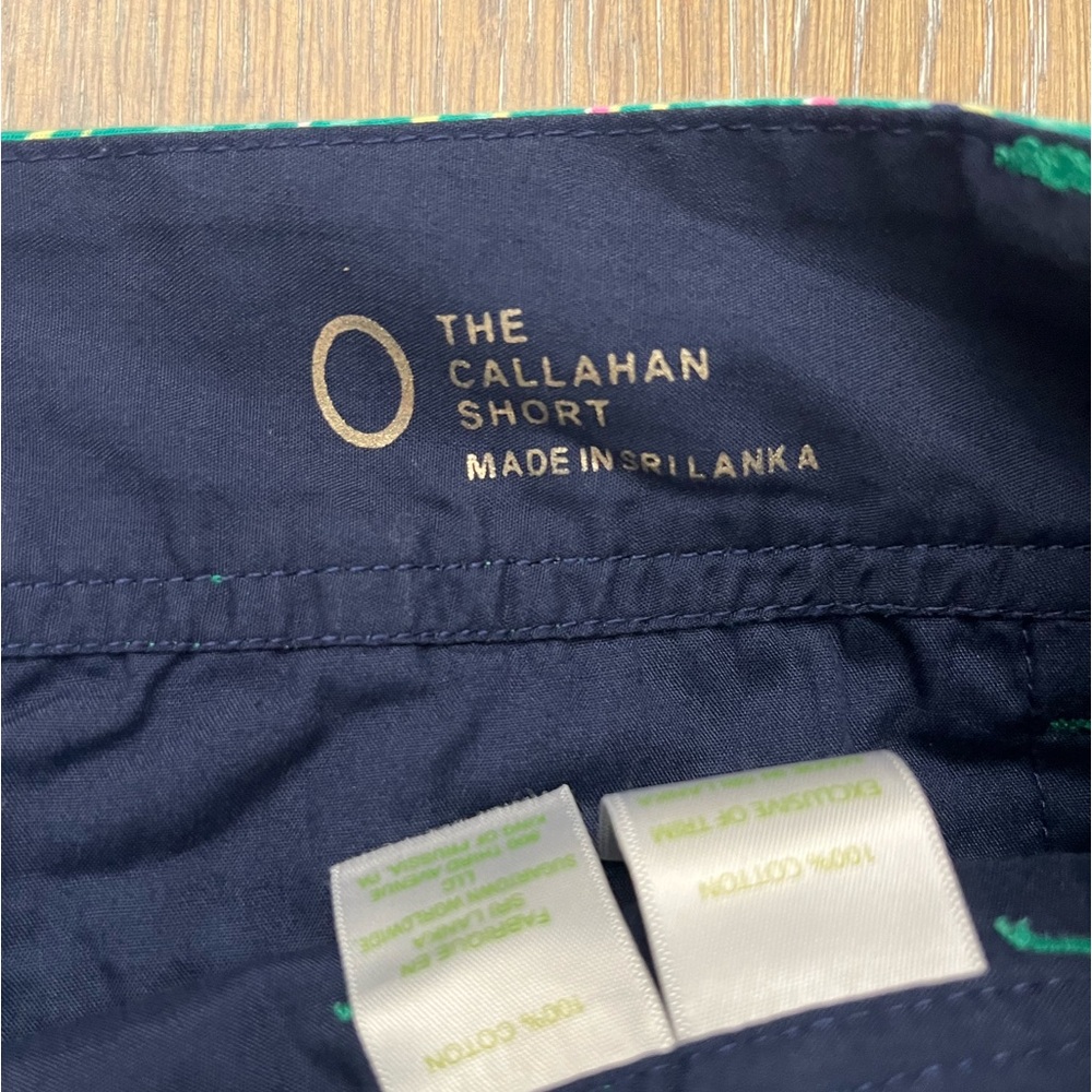 Lilly Pulitzer The Callahan Short, blue‎ and green tropical print, size 0, EUC - Picture 6 of 7
